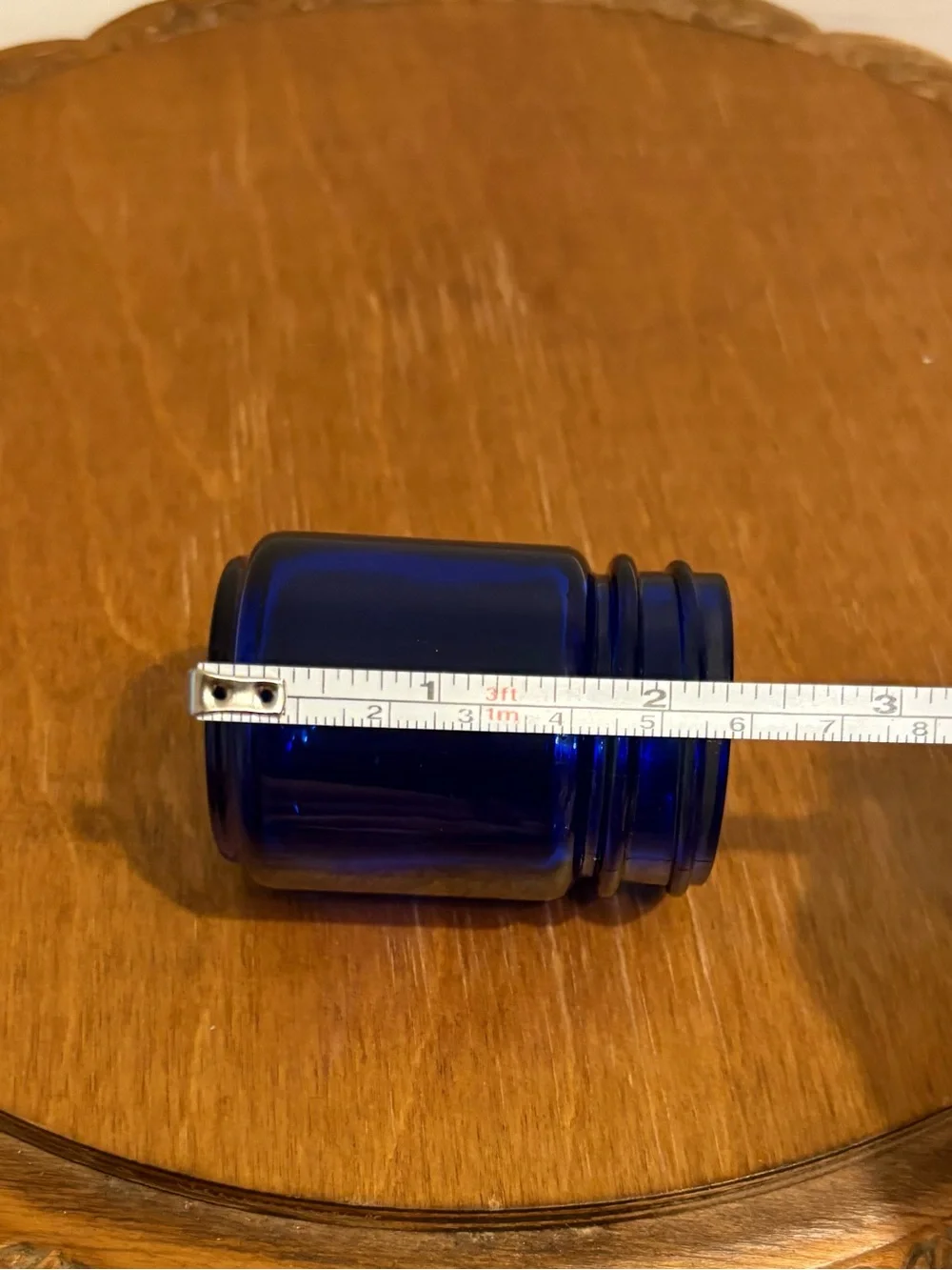 Vintage Cobalt Blue Vicks Vaporub Jar
